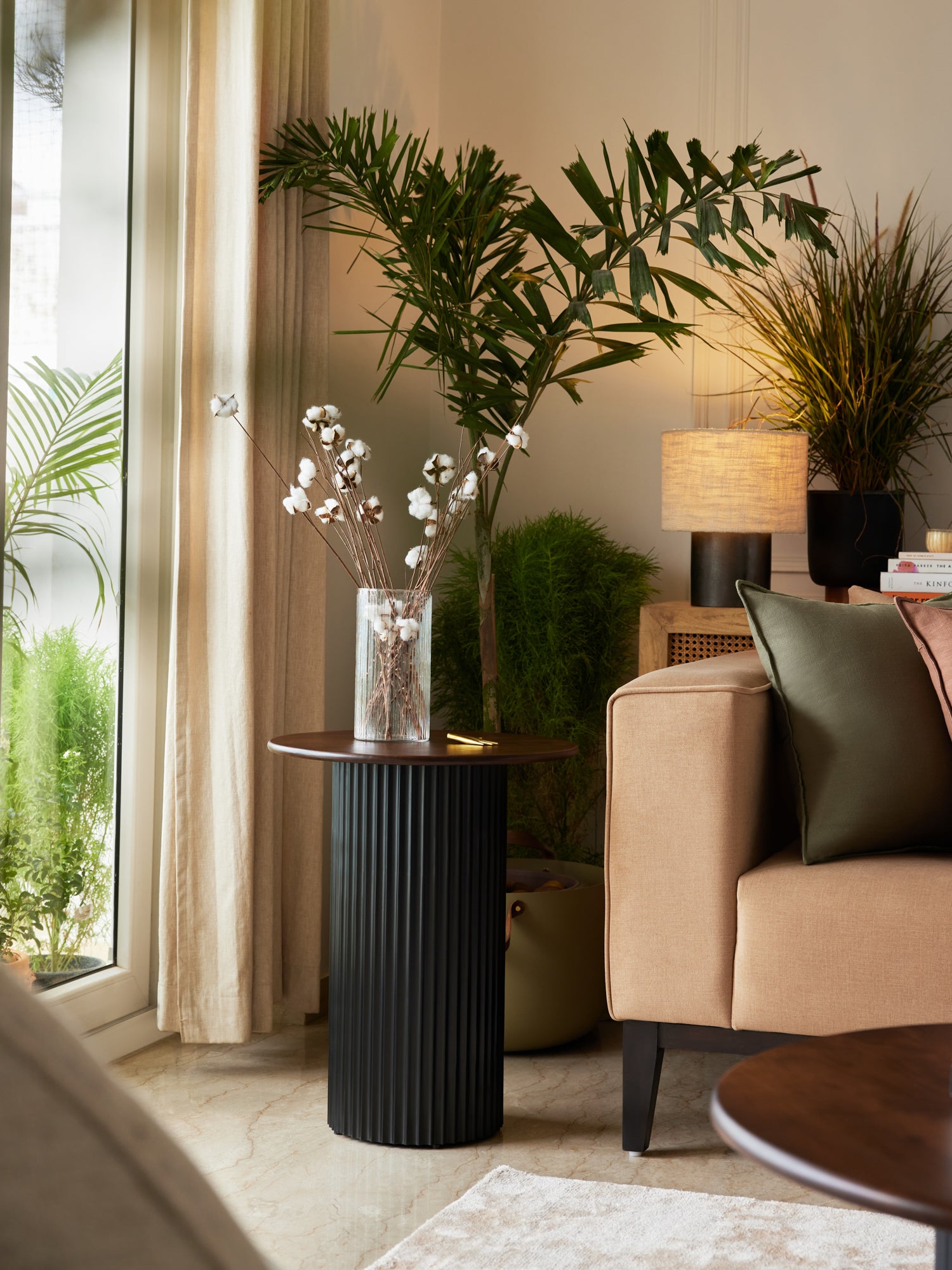 Vertical Strips Side Table